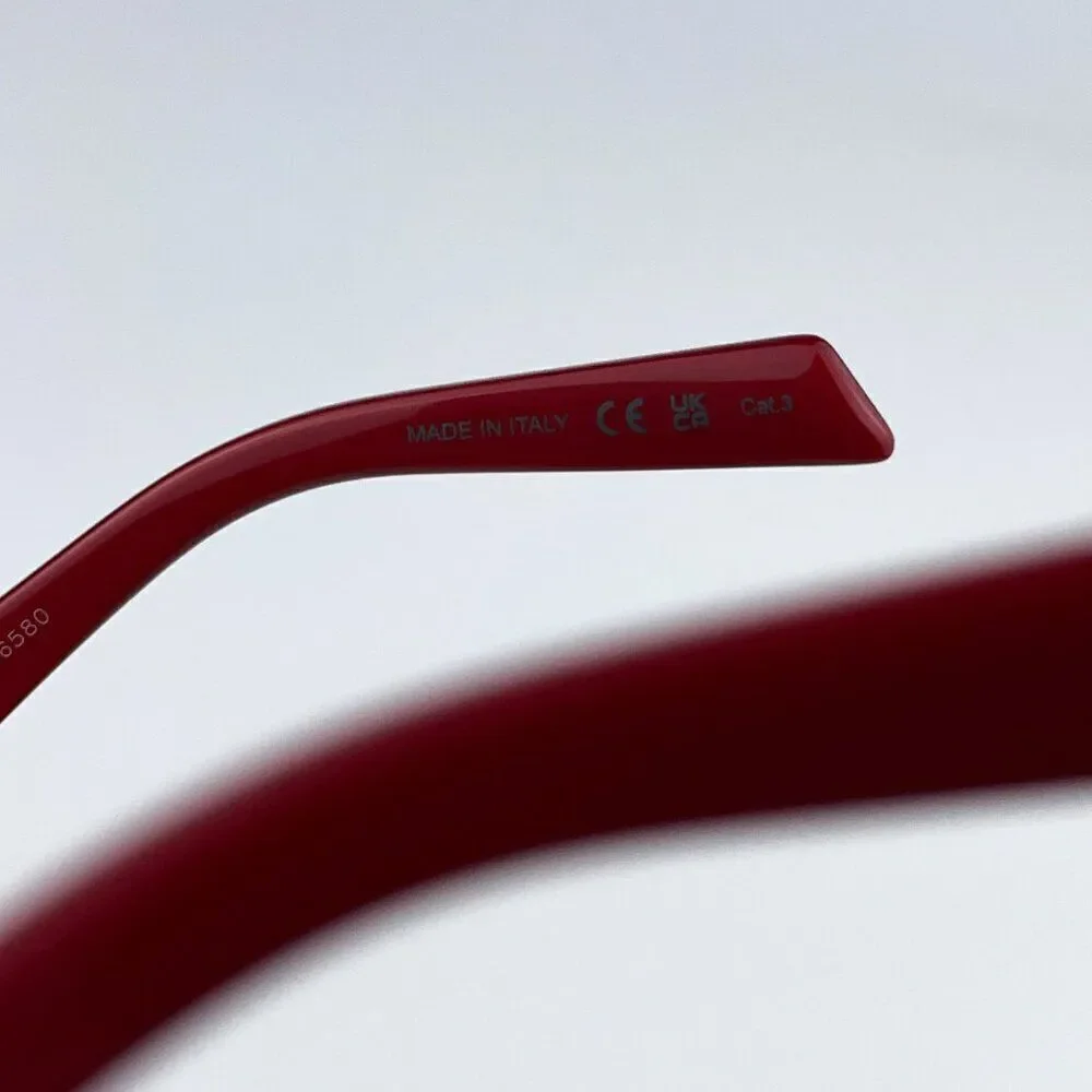 NEW Saint Laurent SL467 003 Red Grey Cat Eye Women Sunglasses